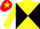 Silk - YELLOW and BLACK DIABOLO, red cap, yellow star