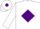 Silk - White body, purple diamond, white arms, white cap, purple diamond