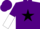 Silk - Purple, black star, white belt, purple and white halved sleeves, purple sleeves
