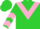 Silk - Lime, pink chevron, pink chevrons on sleeves, lime cap