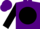 Silk - Purple, black ball, black sleeves, purple cap
