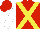 Silk - Red, yellow cross belts, white sleeves