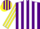 Silk - Purple, yellow and white stripes