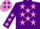 Silk - Purple, Mauve stars