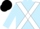 Silk - Light blue, white cross belts, black cap