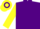 Silk - purple, yellow spot, yellow sleeves, purple cap, yellow hoop