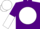 Silk - Purple, white ball, purple and white halved sleeves, white cap