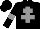 Silk - Black, grey cross of lorraine and armlets