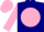 Silk - Navy, navy 'ps' on pink ball, pink blocks on sleeves, pink cap