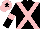 Silk - Black, pink cross sashes, pink armlet, pink cap, black star