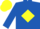 Silk - Royal blue, yellow v on front, js on yellow diamond on back, matching cap