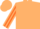Silk - Tan, orange emblem, orange stripe on sleeves, tan cap