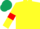 Silk - Yellow body, yellow arms, red armlets, dark green cap