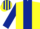 Silk - Yellow, Dark Blue stripe and sleeves, Dark Blue and Yellow striped cap