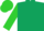 Silk - Dark green, lime green emblem, lime green emblem on sleeves, mat cap