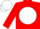 Silk - Red, red logo in white ball, matching cap