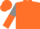 Silk - Orange, gray j m, gray & orange halved sleeves