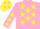 Silk - Pink, yellow stars