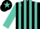 Silk - Black, turquoise epaulets, stripes on sleeves, star on cap