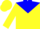 Silk - Yellow, blue yoke, yellow sleeves