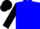 Silk - Blue, black sleeves, lcm emblem on back, matching cap