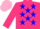 Silk - Hot pink, blue stars, pink cap