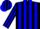 Silk - Black with blue stripes