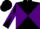 Silk - Black, purple diagonal quarters