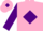 Silk - Pink, purple diamond, sleeves and diamond on cap