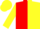 Silk - Red and yellow (halved), yellow sleeves and cap
