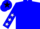 Silk - Blue, white stars on sleeves, star on back mar