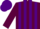 Silk - Garnet body, purple striped, garnet arms, purple striped, purple cap