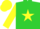 Silk - Lime, yellow star, yellow sleeves, yellow cap