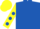 Silk - Royal Blue, Yellow sleeves, Royal Blue spots, Yellow cap