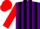 Silk - Purple, black stripes, red sleeves, red cap