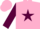 Silk - PINK, maroon star and sleeves, pink cap