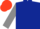Silk - Dark blue, french grey sleeves, scarlet cap