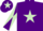 Silk - Purple, light green star, diabolo on sleeves and star on cap