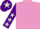 Silk - Mauve body, purple arms, light green stars, purple cap, light green star