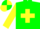 Silk - Green, yellow cross, green hoops on yellow sleeves, green and yellow quartered cap