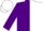 Silk - Purple and white halved vertically, purple sleeves, white cap