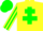Silk - Yellow body, green cross of lorraine, yellow arms, green striped, green cap