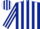 Silk - Dark blue and white stripes