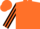 Silk - Fluorescent orange, card symbols on hoop front and back, stripe on slvs, mat cap