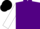Silk - Purple, white chevrons, purple chevrons on white sleeves, black cap