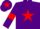 Silk - Purple, red star, armlets and star on cap