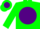 Silk - Green, Purple Ball