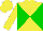 Silk - Yellow body, green-light diabolo, green-light arms, yellow diaboloes, yellow cap