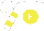 Silk - White, white 'f' on yellow ball, yellow bars on slvs