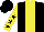 Silk - Black, yellow stripe, yellow sleeves, black stars and cap